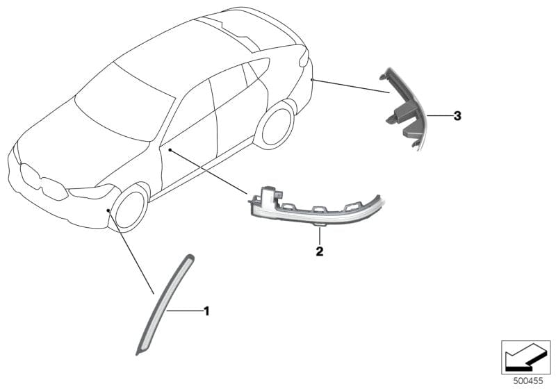 Genuine BMW 63147442283 G06 Reflector, Rear Left (Inc. X6)