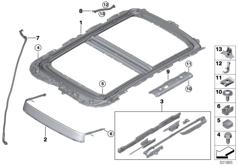 Genuine BMW 54107379624 Mechanics