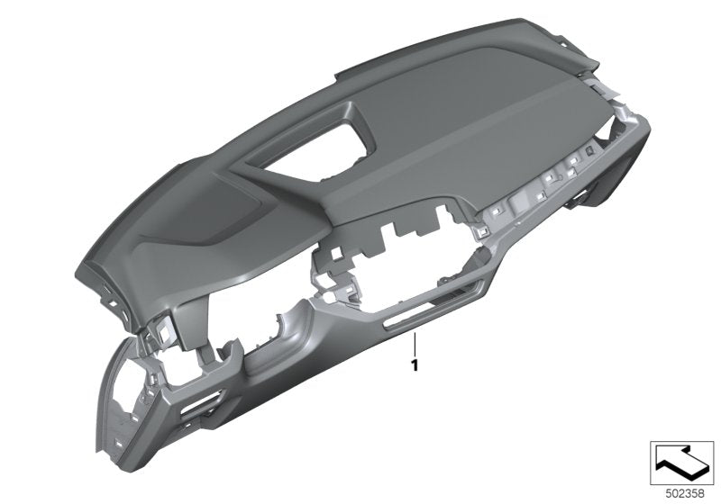 Genuine BMW 51457997974 G05 Dashboard Leather Head-Up Display WEISS/BLAU (Inc. X5)