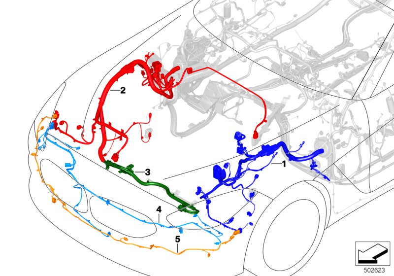 Genuine BMW 61129436000 G29 Wiring Harness, Front End (Inc. Z4 M40i, Z4 30i & Z4 20i)