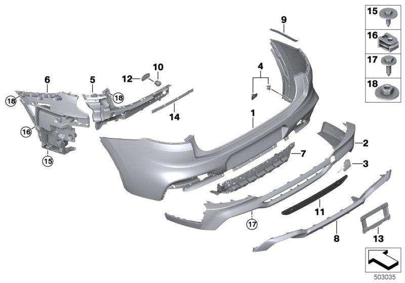 Genuine BMW 51128089956 Bracket, Cable Harness (Inc. X4 M)