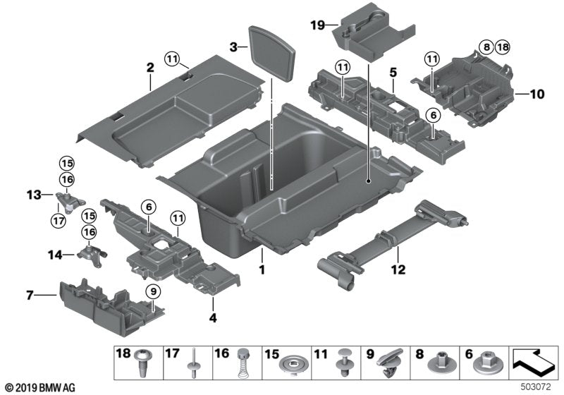 Genuine BMW 51477288204 Dividing Element (Inc. 335dX, 335i & 320iX)