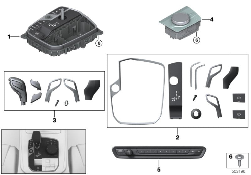 Genuine BMW 65829462399 G07 G14 G06 Controller LHD REAL GLASS (Inc. 840iX, X5 30dX & X6 40i)