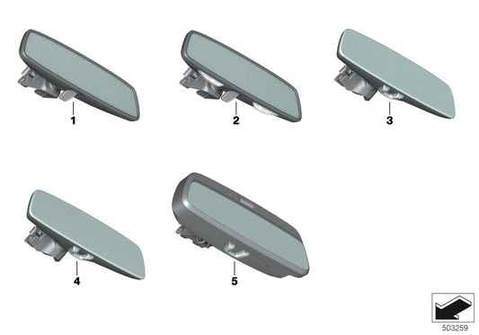 Genuine BMW 51166838309 G15 G16 F91 Rearview Mirror Ec / Led (Inc. M135iX, X7 30dX & 840i)