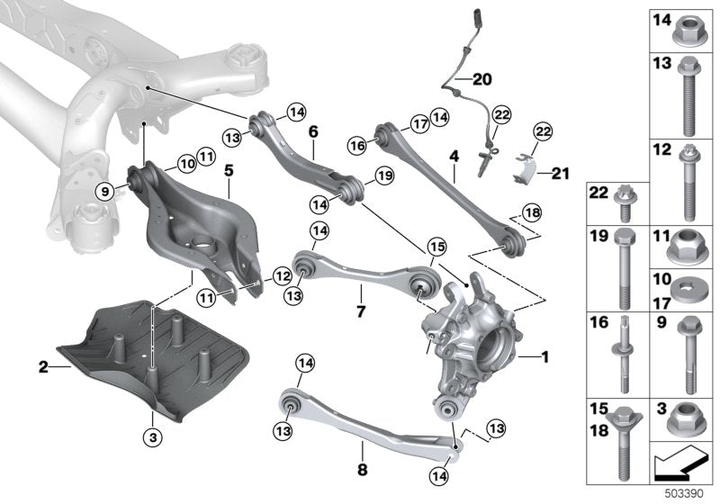 Genuine BMW 33306876804 G21 G29 G20 Aero Cover Panel, Rear Right (Inc. Z4 M40i, 320dX & Z4 30i)