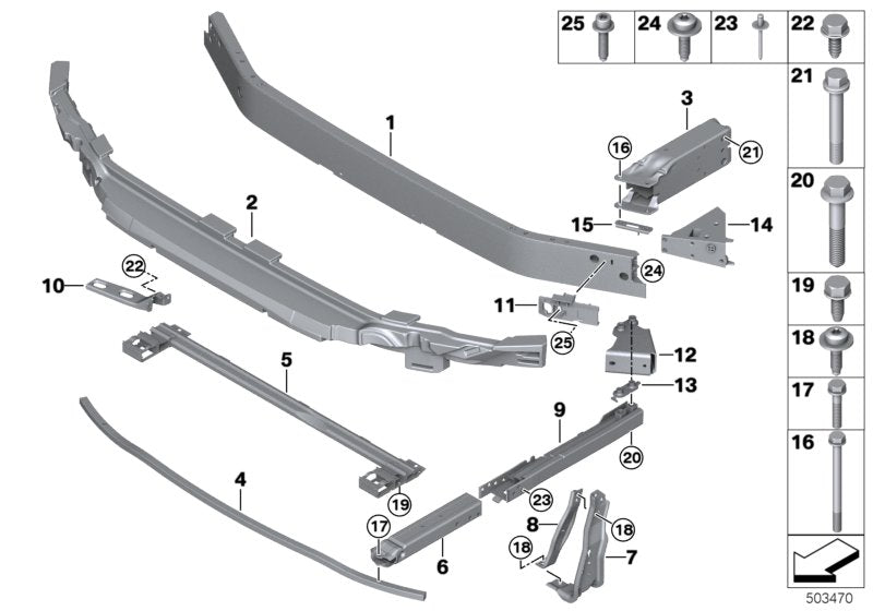 Genuine BMW 51117954919 Vertical Connection, Left (Inc. X1)