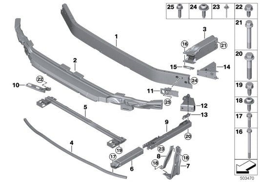 Genuine BMW 51117954919 Vertical Connection, Left (Inc. X1)