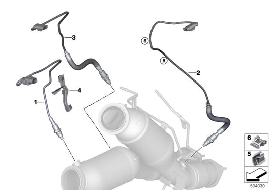 Genuine BMW 11788058648 Lambda Monitor Sensor L=950MM | ML Performance UK Car Parts