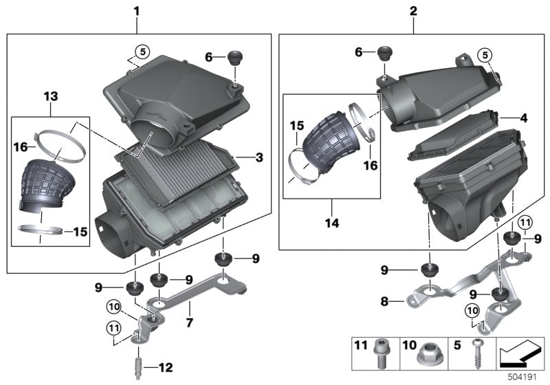 Genuine BMW 13717953218 G07 G05 G06 Decoupling Element (Inc. X5 M50iX, X7 M50iX & X6 M50iX)