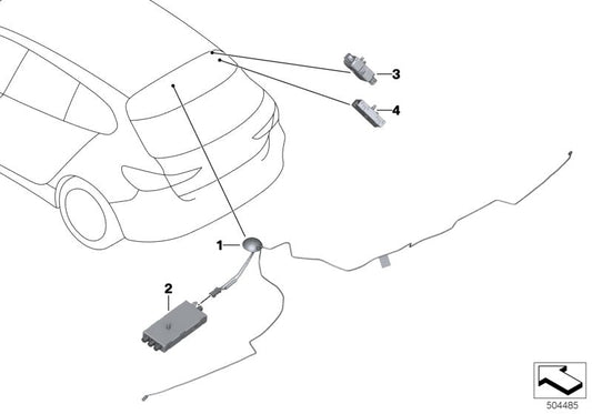 Genuine BMW 65206832256 G16 G20 Trap Circuit (Inc. X5)