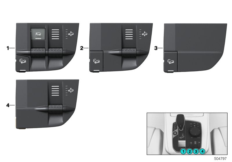 Genuine BMW 61319495372 G05 G06 Switch Hdc (Inc. X5 & X6 30iX)