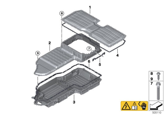 Genuine BMW 61278689516 G05 Housing, Lower Section, Left (Inc. X5 45eX)
