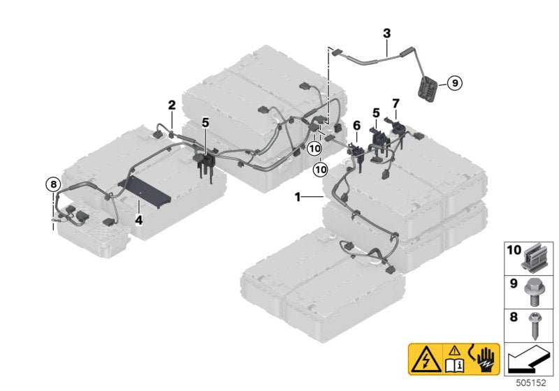 Genuine BMW 61278697680 G05 Cable Guide (Inc. X5 45eX)