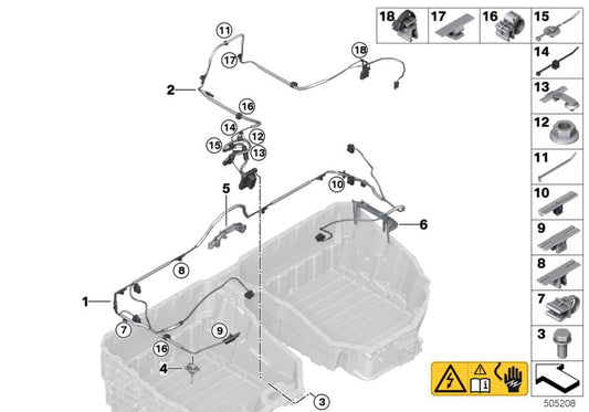 Genuine BMW 61278632914 G30 G11 Cable Duct (Inc. 740e, 745eX & 330e)