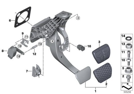 Genuine BMW 35002791546 G20 G21 Pin For Brake Pedal Travel Sensor (Inc. M340i, M340iX & 330e)