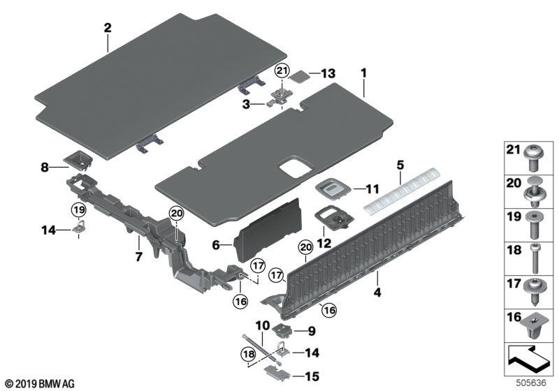 Genuine BMW 51476991390 G05 Insert Loading Edge ALU (Inc. X5 45eX)