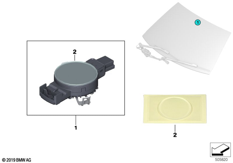 Genuine BMW 61359347399 F55 Sensor Solar (Inc. Cooper SD, Cooper D & One D)