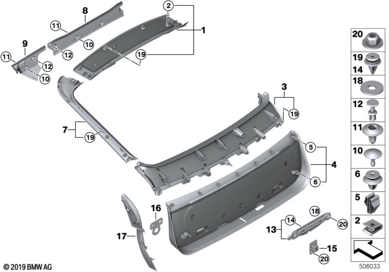 Genuine BMW 51497441977 G06 Trim, Drip Rail, Left (Inc. X6)