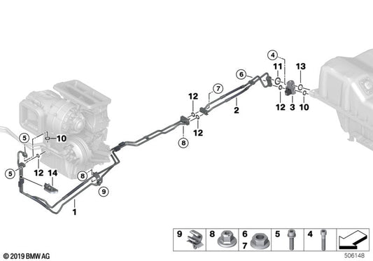 Genuine BMW 64509394286 G11 Electric Expansion Valve (Inc. 740e, 225xe & 745Le)