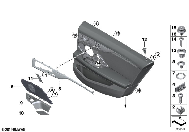 Genuine BMW 51429890682 F93 G16 Accent Trim Molding, Right (Inc. 840dX, 840i & M8)