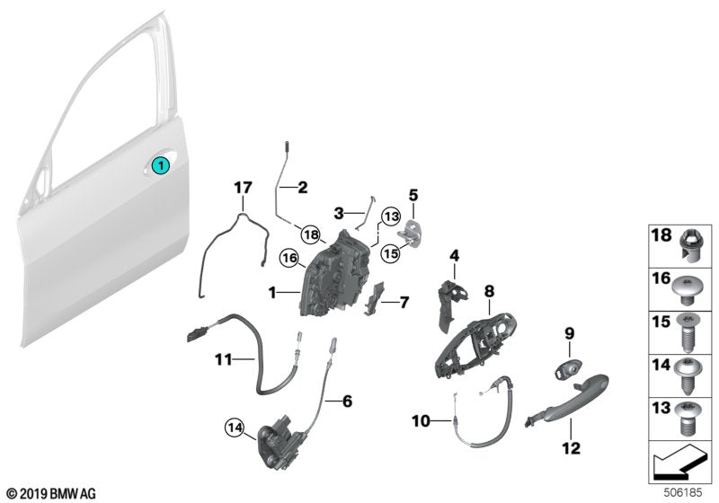 Genuine BMW 51218491744 G07 G05 G06 Mounting Bell (Inc. X5 & X7 30dX)