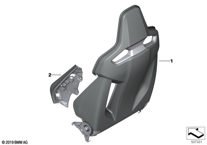 Genuine BMW 52108745527 F93 Cushion Holder, Left (Inc. M8)