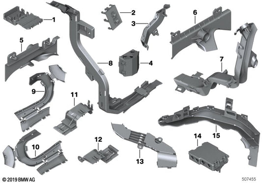 Genuine BMW 61136820959 G02 Cable Duct, Tailgate Hinge, Right (Inc. X4)