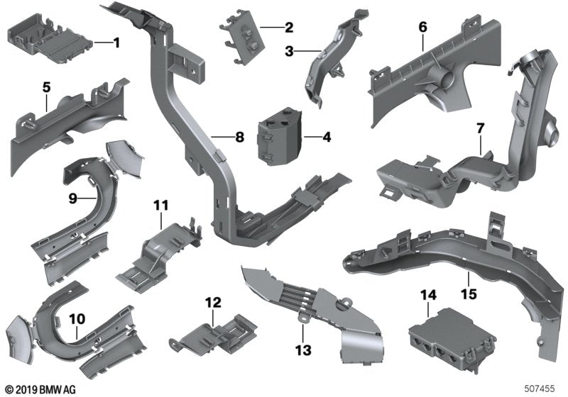 Genuine BMW 61139236434 F20 F20 Wiring Duct (Inc. 118i, 118dX & M140iX)