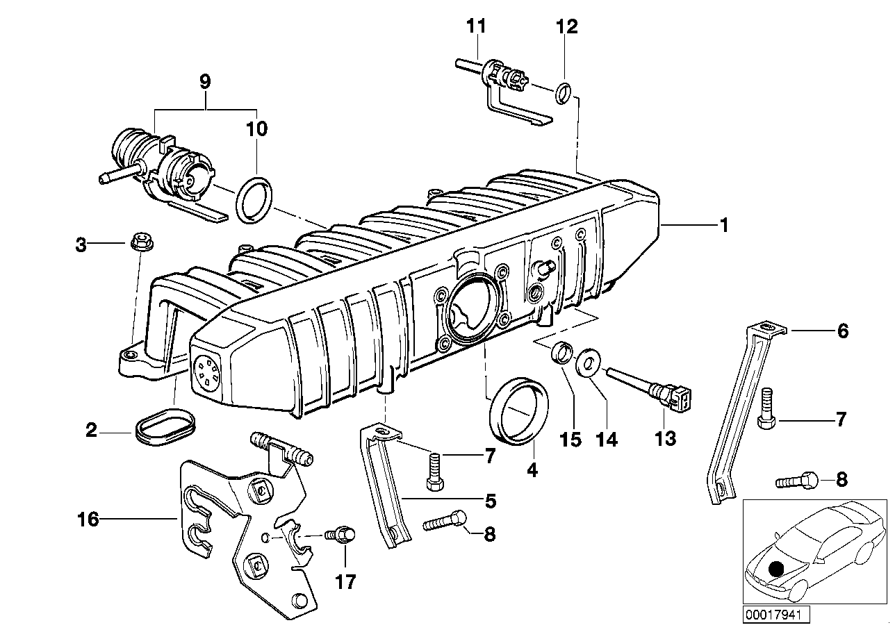 Genuine BMW 11611735479 E36 E34 O-Ring 7,4X2,8 (Inc. 525i, 520i & 325i)