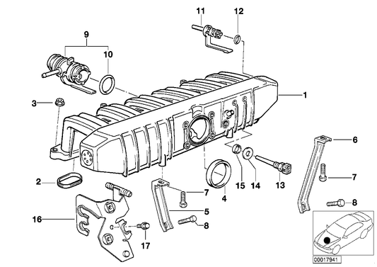 Genuine BMW 11611735479 E36 E34 O-Ring 7,4X2,8 (Inc. 525i, 520i & 325i)