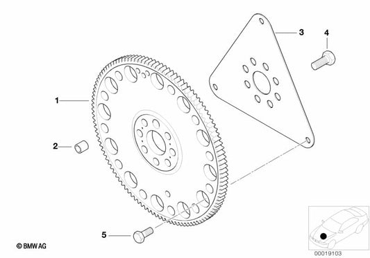 Genuine BMW 11227785674 Flywheel Automatic | ML Performance UK Car Parts