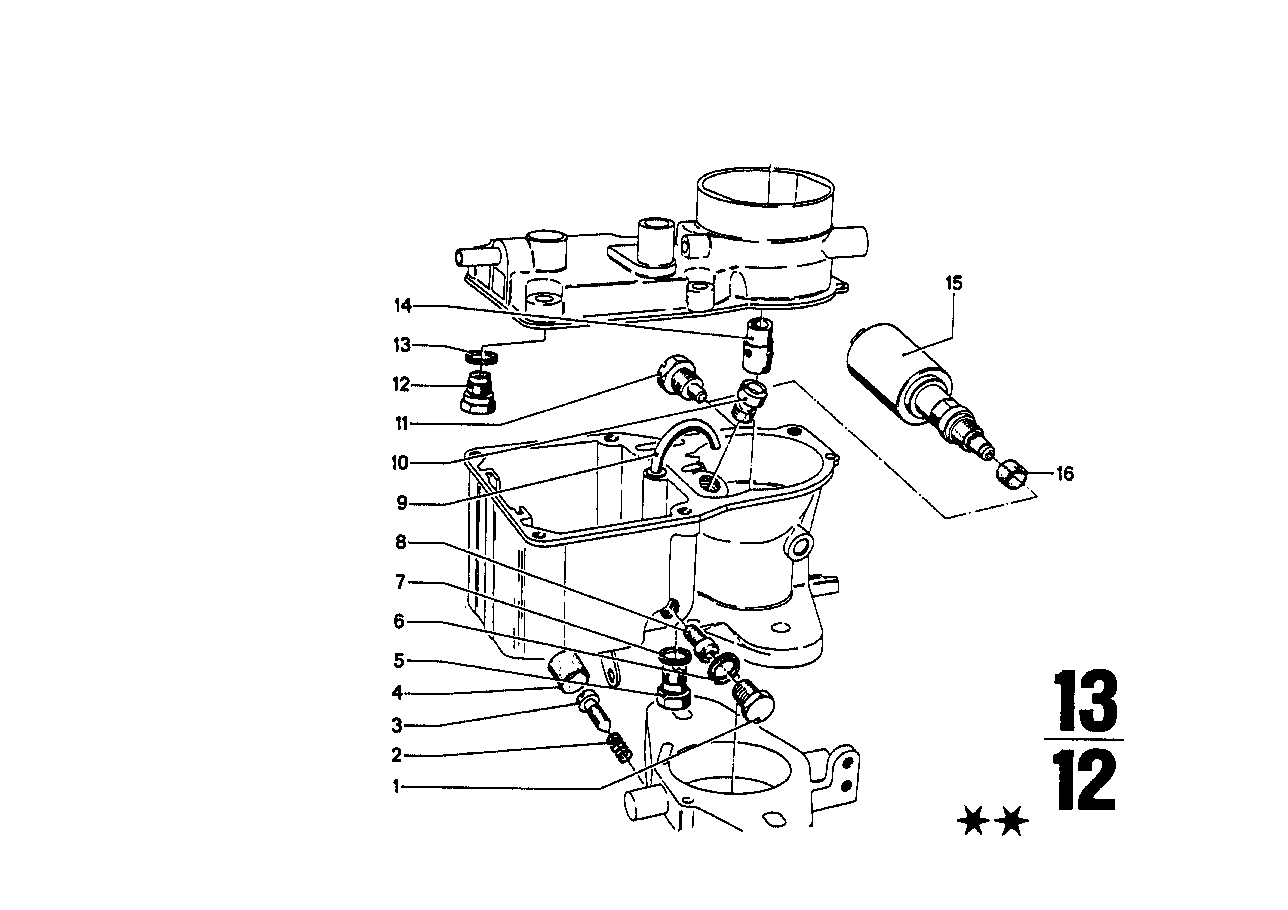 Genuine BMW 13111261188 Electr.Idle Valve 42,5 (Inc. 1502)