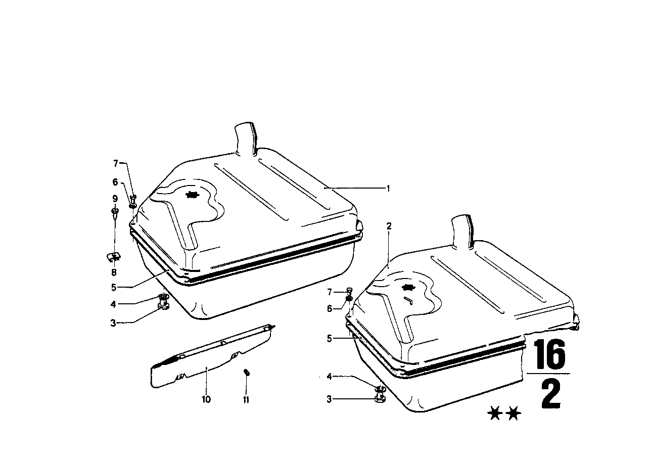 Genuine BMW 16111111602 Fuel Tank 51 L (Inc. 1502 & 2002)