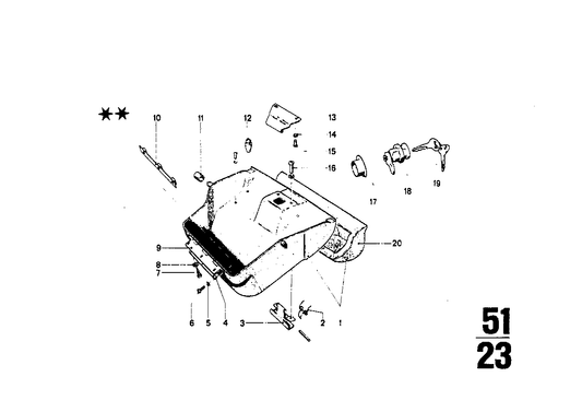 Genuine BMW 51161809777 Hinge (Inc. 2002tii, 2000tii & 2002)