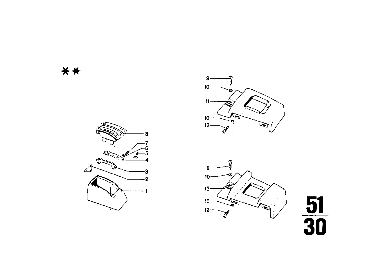 Genuine BMW 51161845980 Cover (Inc. 2000tii, 1502 & 2000)