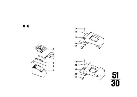 Genuine BMW 51161845980 Cover (Inc. 2000tii, 1502 & 2000)