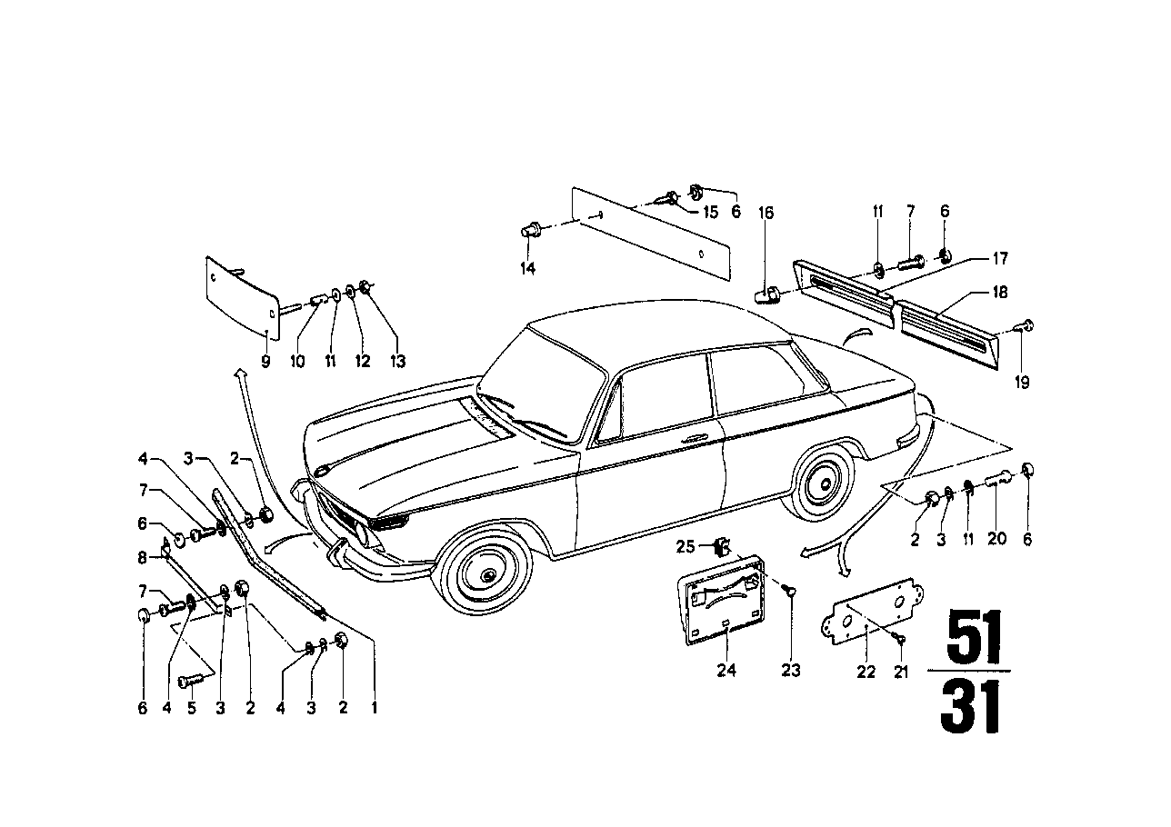 Genuine BMW 51181832848 E21 E12 Spacer Tube (Inc. 3.0S, 530i & 3.0SBav)