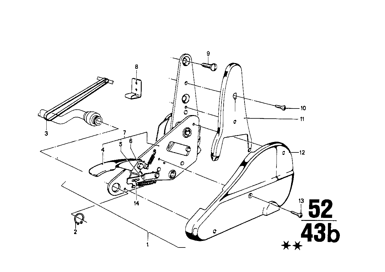 Genuine BMW 52101853353 E23 E28 E12 Covering Upper Left ANTHRAZIT (Inc. 518, 3.3Li & 733i)