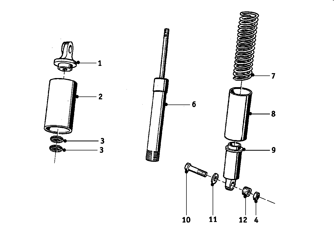 Genuine BMW 31412054031 Shock Absorber, Front (Inc. R26 & R27)