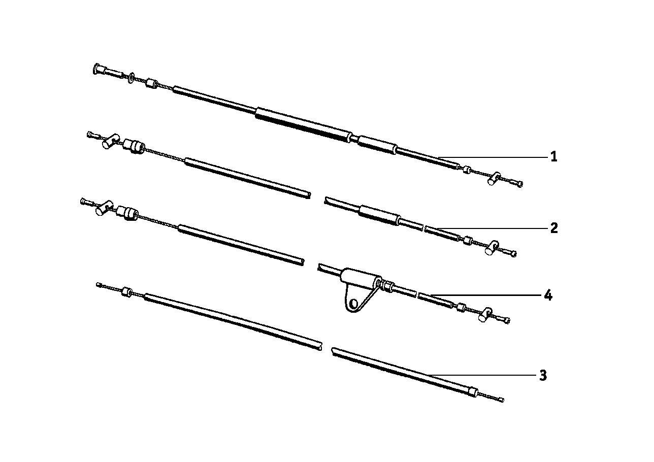Genuine BMW 34110007839 Brake Cable Assembly (Inc. R25/2, R24 & R25)
