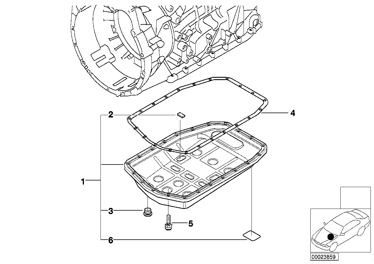 Genuine BMW 24101423273 E52 E39 E46 Torx Bolt M6X22 (Inc. Z4 3.0i, 325Ci & 528i)