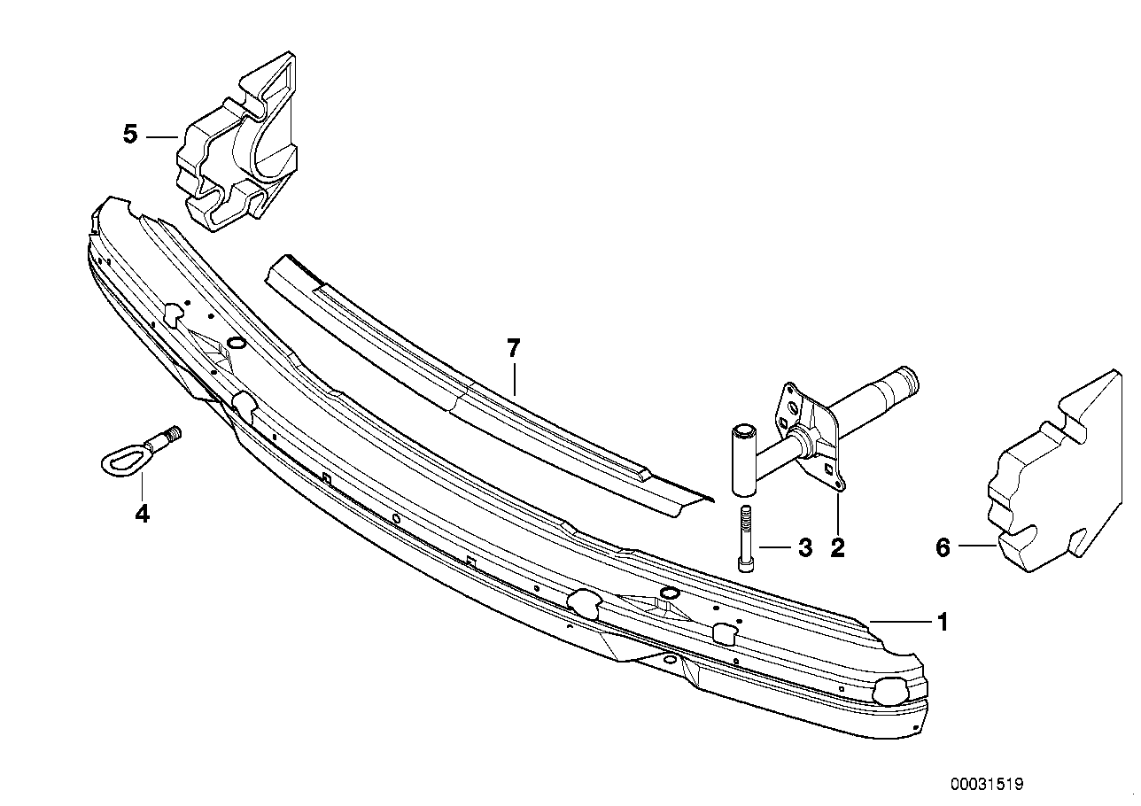Genuine BMW 51118150415 E38 Shock Absorber Front Left (Inc. 740i, 750iL & 740iLP)