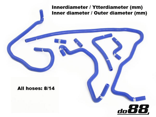 DO88 DO88-KIT80 Audi S3 1999 2001 1.8T (209bhp) Silicone Vacuum Hose Kit