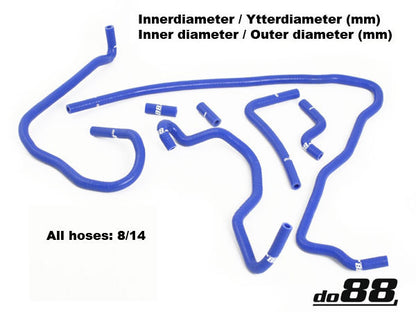 DO88 DO88-KIT80 Audi S3 1999 2001 1.8T (209bhp) Silicone Vacuum Hose Kit