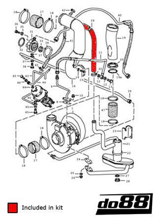 DO88 KIT141S Porsche 930 Turbo 1978-1989 Oil Hose Kit