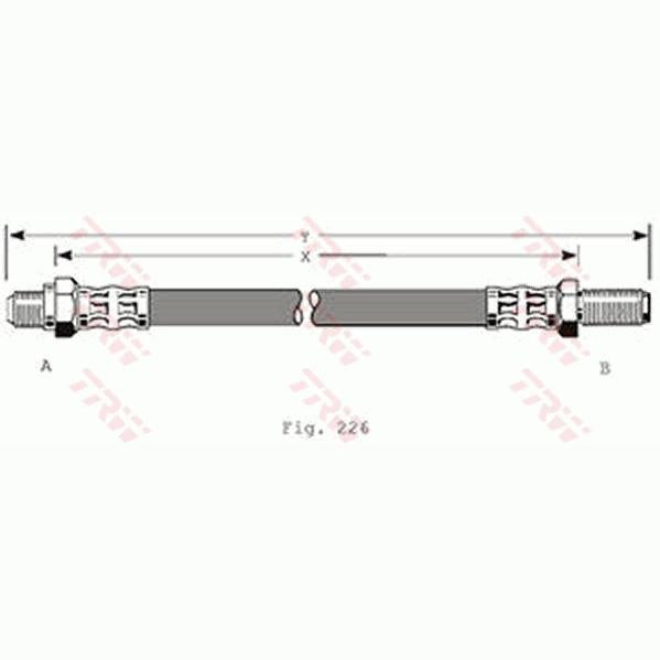 TRW MOTO PHC102 Brake Hose