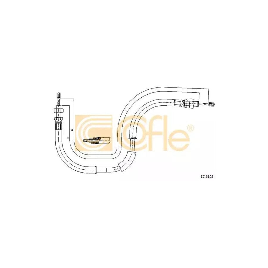 Cofle 17.6105 Hand Brake Cable for Chrysler Voyager