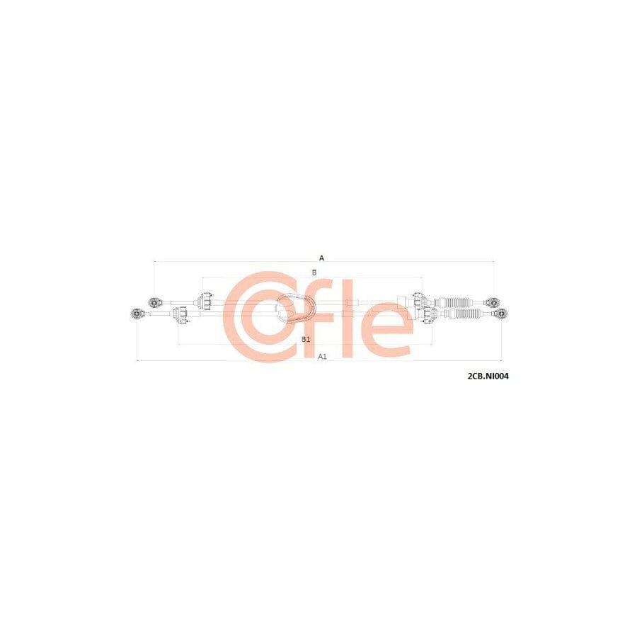 Cofle 2Cb.Ni004 Cable, Manual Transmission for Nissan Qashqai / Qashqai 2 I (J10, Nj10)