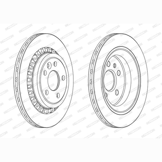 FERODO DDF1802C Brake Disc .