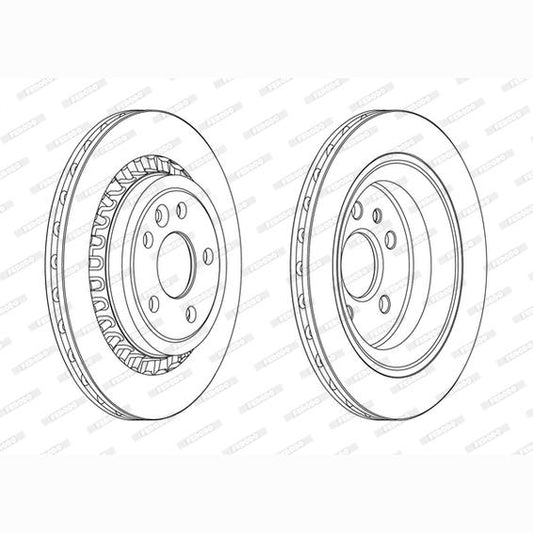 FERODO DDF1802C Brake Disc .